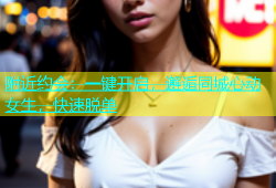 附近约会：一键开启，邂逅同城心动女生，快速脱单