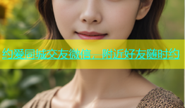 约爱同城交友微信，附近好友随时约