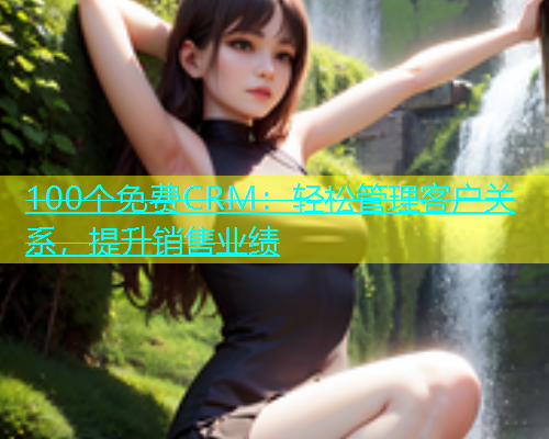 100个免费CRM：轻松管理客户关系，提升销售业绩