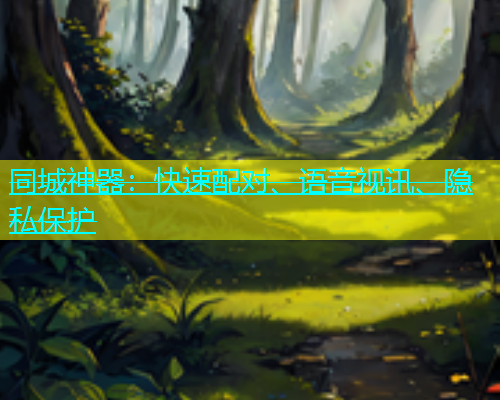 同城神器：快速配对、语音视讯、隐私保护
